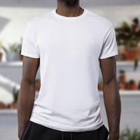White Pima tee