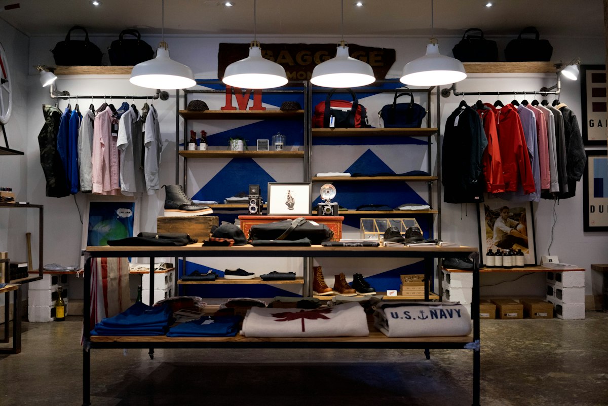 Pima Apparel lookbook store rack